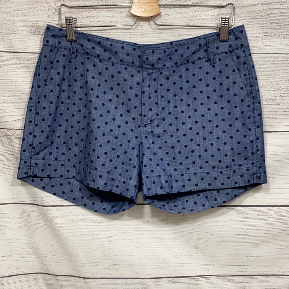 Old Navy Women's chambray polka dot shorts size 8